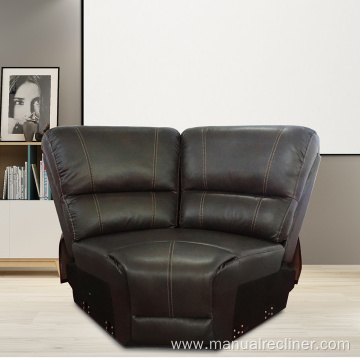 Modern Leather Recliner Sofa Manual Recliner Corner Sofa